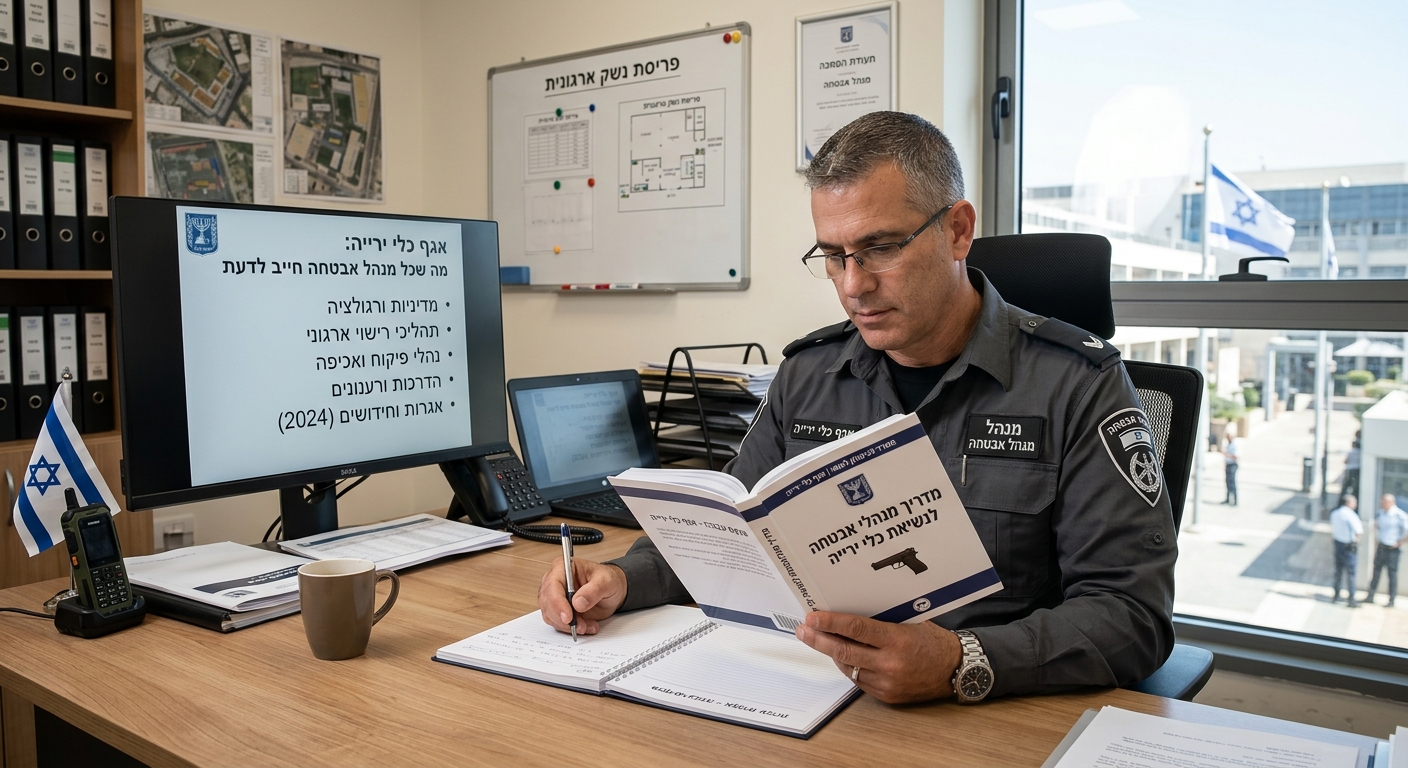אגף כלי ירייה: מה שכל מנהל אבטחה חייב לדעת